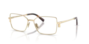 แว่นสายตา Tiffany & Co TF1180-6021 มุมเฉียง สีทองอ่อน สำหรับผู้ใช้ทุกเพศ