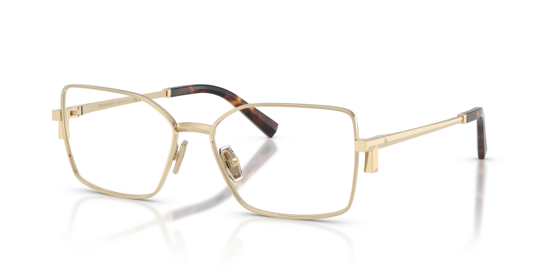 แว่นสายตา Tiffany & Co TF1180-6021 มุมเฉียง สีทองอ่อน สำหรับผู้ใช้ทุกเพศ