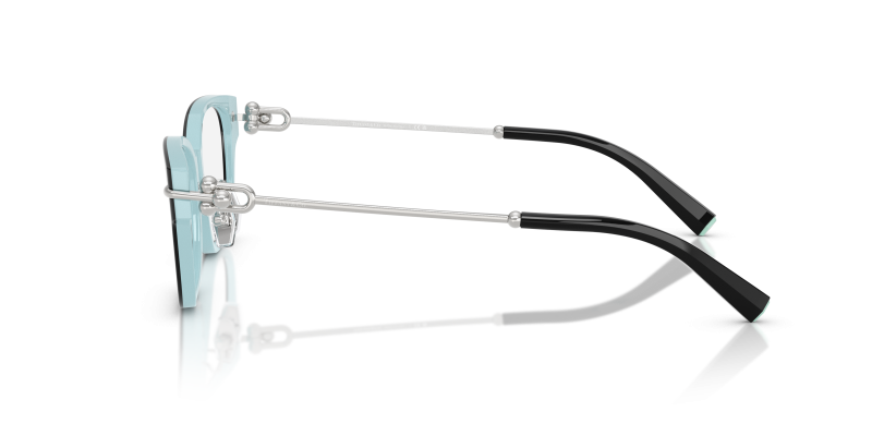 แว่นสายตา Tiffany & Co TF2262F-8055 8055 มุมข้าง ลายแถบสีฟ้าทิฟฟานี่ในเนื้ออะซิเตท