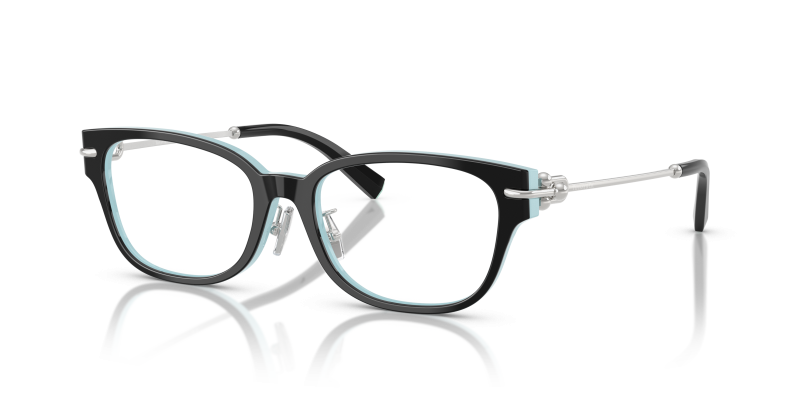 กรอบแว่นสายตา Tiffany & Co TF2262F-8055 Black On Tiffany Blue Tiffany & Co TF2262F-8055 8055 แว่นสายตาสีดำสลับฟ้าทิฟฟานี่ ผู้หญิง