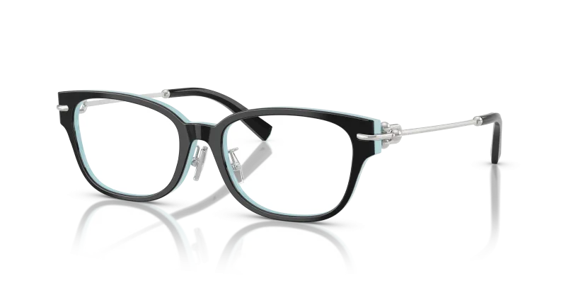 กรอบแว่นสายตา Tiffany & Co TF2262F-8055 Black On Tiffany Blue Tiffany & Co TF2262F-8055 8055 แว่นสายตาสีดำสลับฟ้าทิฟฟานี่ ผู้หญิง
