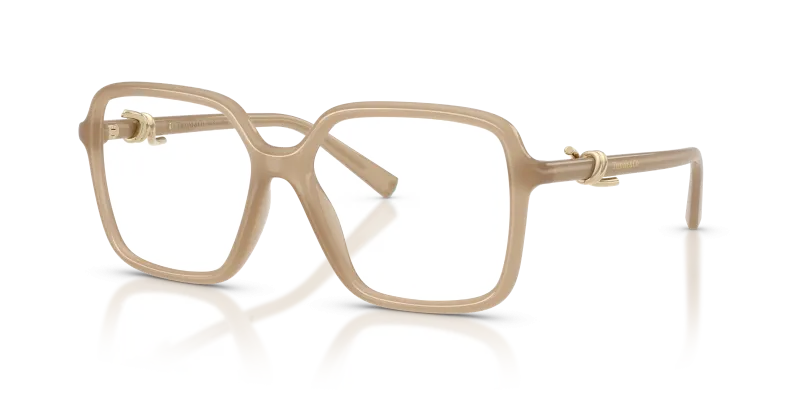 แว่นสายตา Tiffany & Co TF2295U-8418 มุมเฉียง สีงาช้างโอปอล สำหรับผู้หญิง