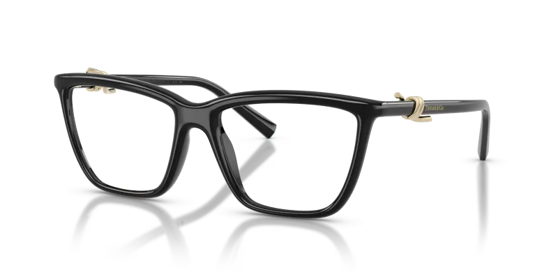 กรอบแว่นสายตา Tiffany & Co TF2296U-8001 Black แว่นสายตา Tiffany & Co TF2296U-8001 มุมเฉียง สีดำ สำหรับผู้หญิง