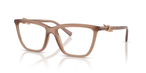 แว่นสายตา Tiffany & Co TF2296U-8449 มุมเฉียง สีแซฟไฟร์โคคาโคล่าอ่อน สำหรับผู้หญิง