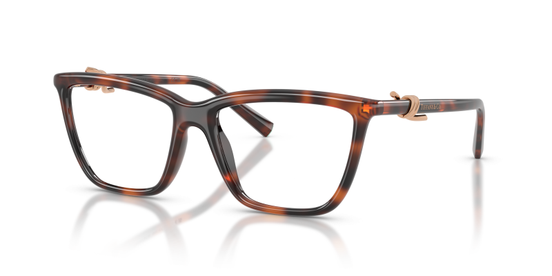 แว่นสายตา Tiffany & Co TF2296U-8467 มุมเฉียง สีฮาวานา สำหรับผู้หญิง