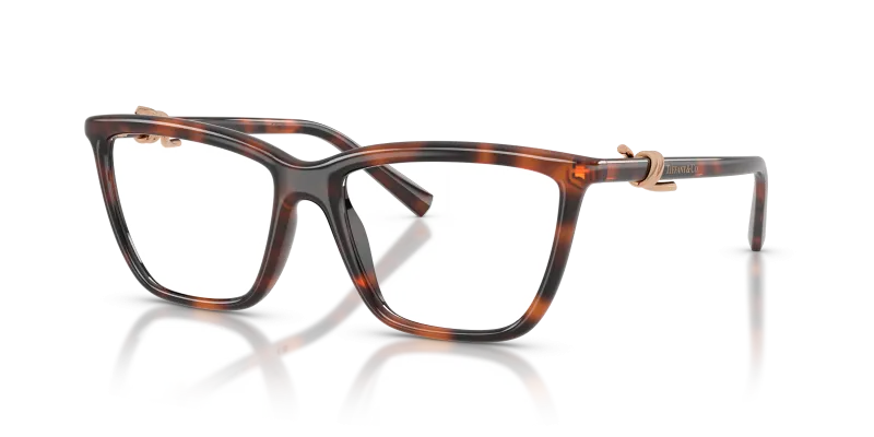 แว่นสายตา Tiffany & Co TF2296U-8467 มุมเฉียง สีฮาวานา สำหรับผู้หญิง