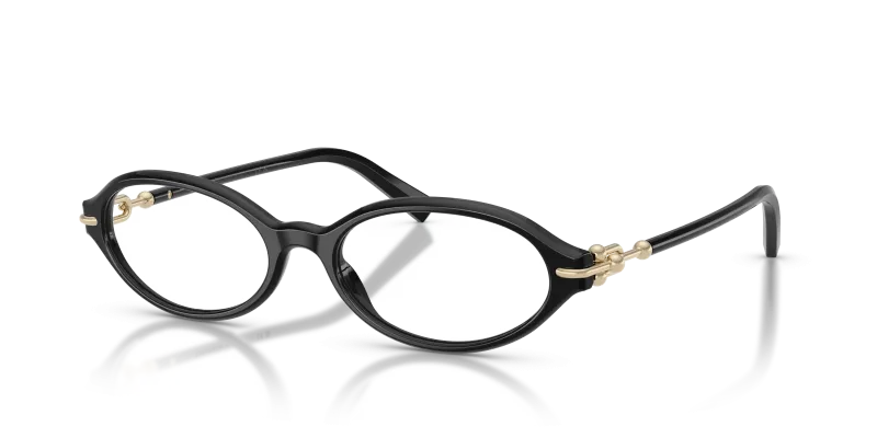 กรอบแว่นสายตา Tiffany & Co TF2297F-8001 Black แว่นสายตา Tiffany & Co TF2297F-8001 มุมเฉียง สีดำ สำหรับผู้หญิง