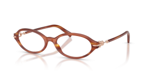 แว่นสายตา Tiffany & Co TF2297F-8469 มุมเฉียง สีแถบน้ำผึ้ง สำหรับผู้หญิง