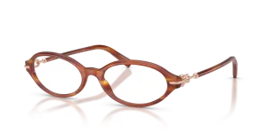 แว่นสายตา Tiffany & Co TF2297F-8469 มุมเฉียง สีแถบน้ำผึ้ง สำหรับผู้หญิง