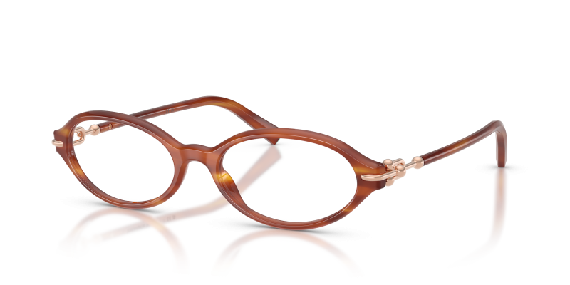 แว่นสายตา Tiffany & Co TF2297F-8469 มุมเฉียง สีแถบน้ำผึ้ง สำหรับผู้หญิง