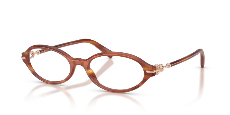 แว่นสายตา Tiffany & Co TF2297F-8469 มุมเฉียง สีแถบน้ำผึ้ง สำหรับผู้หญิง