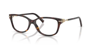 แว่นสายตา Tiffany & Co TF2298BF-8015 มุมเฉียง สีฮาวานา สำหรับผู้หญิง