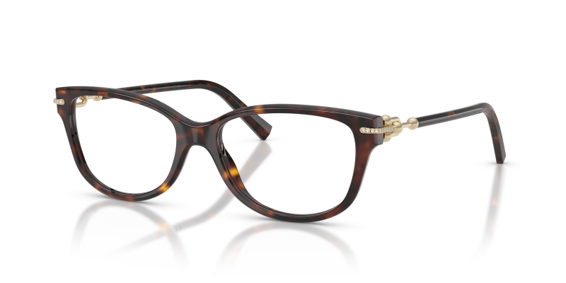 แว่นสายตา Tiffany & Co TF2298BF-8015 มุมเฉียง สีฮาวานา สำหรับผู้หญิง