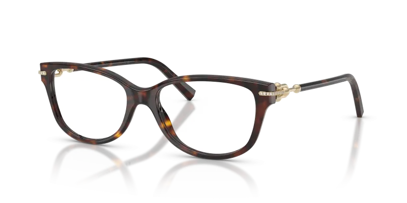 แว่นสายตา Tiffany & Co TF2298BF-8015 มุมเฉียง สีฮาวานา สำหรับผู้หญิง