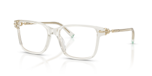 แว่นสายตา Tiffany & Co TF2299U-8445 มุมเฉียง สี Crystal Beige สำหรับผู้หญิง