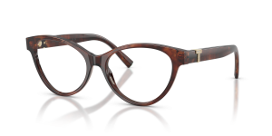 แว่นสายตา Tiffany & Co TF2302BF-8421 มุมเฉียง สีฮาวานาน้ำตาลด่าง สำหรับผู้หญิง