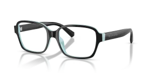 แว่นสายตา Tiffany & Co TF2303U-8055 มุมเฉียง สี Black On Tiffany Blue สำหรับผู้หญิง