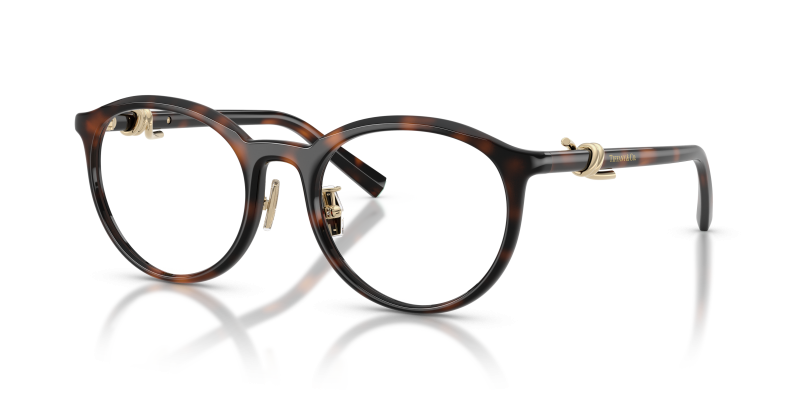 แว่นสายตา Tiffany & Co TF2304D-8015 มุมเฉียง สีฮาวานา สำหรับผู้หญิง