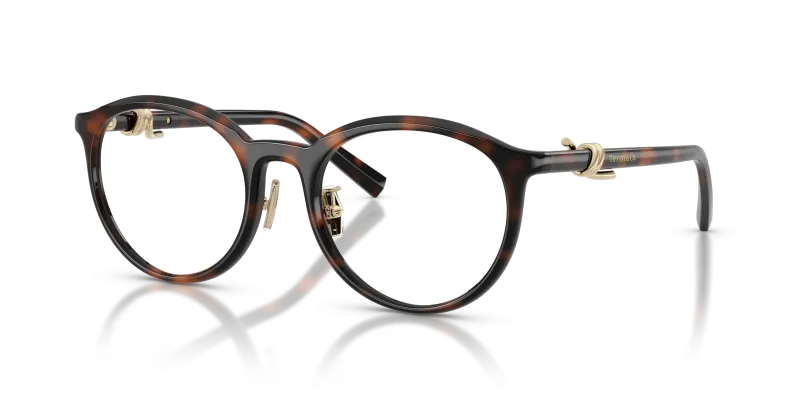 กรอบแว่นสายตา Tiffany & Co TF2304D-8015 Havana แว่นสายตา Tiffany & Co TF2304D-8015 มุมเฉียง สีฮาวานา สำหรับผู้หญิง