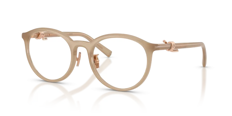 แว่นสายตา Tiffany & Co TF2304D-8418 มุมเฉียง สีงาช้างโอปอล สำหรับผู้หญิง