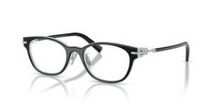 แว่นสายตา Tiffany & Co TF2305D-8055 มุมเฉียง สี Black On Tiffany Blue สำหรับผู้หญิง