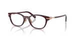 แว่นสายตา Tiffany & Co TF2305D-8470 มุมเฉียง สี Deep Transparent Ruby สำหรับผู้หญิง