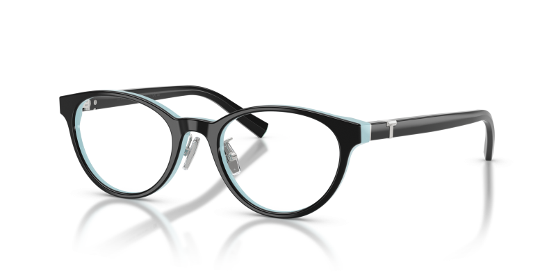 กรอบแว่นสายตา Tiffany & Co TF2306D-8055 Black On Tiffany Blue แว่นสายตา Tiffany & Co TF2306D-8055 มุมเฉียง สี Black On Tiffany Blue สำหรับผู้หญิง