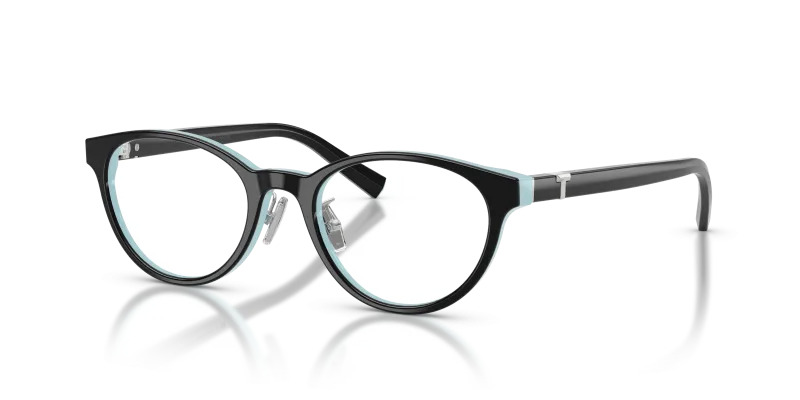 กรอบแว่นสายตา Tiffany & Co TF2306D-8055 Black On Tiffany Blue แว่นสายตา Tiffany & Co TF2306D-8055 มุมเฉียง สี Black On Tiffany Blue สำหรับผู้หญิง