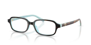 แว่นสายตา Tiffany & Co TF2307D-8134 มุมเฉียง สีฮาวานาพื้นน้ำเงิน Tiffany สำหรับผู้หญิง