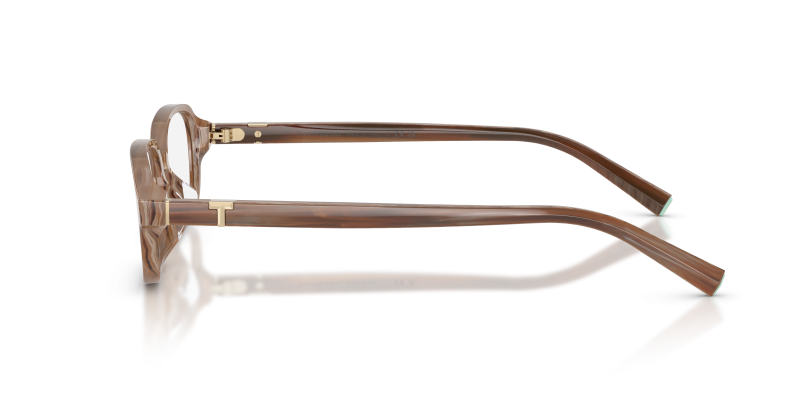 แว่นสายตา Tiffany & Co TF2307D-8435 มุมข้าง ขาแว่นสีบุษราคัมลายเส้น