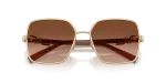 แว่นกันแดด Tiffany & Co TF3122-61773B Pale Gold Gradient Brown แว่นกันแดด Tiffany & Co TF3122-61773B close-up ด้านหน้า