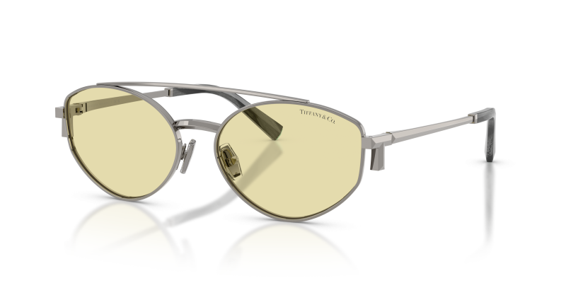 แว่นกันแดด Tiffany & Co TF3125-6003M4 มุมเฉียง สีกันเมทัล สำหรับผู้ใช้ทุกเพศ