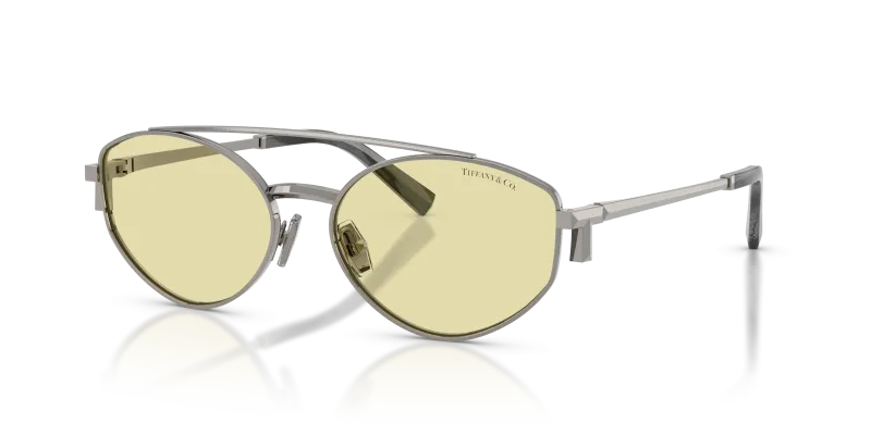 แว่นกันแดด Tiffany & Co TF3125-6003M4 Gunmetal Brown Photochromic แว่นกันแดด Tiffany & Co TF3125-6003M4 มุมเฉียง สีกันเมทัล สำหรับผู้ใช้ทุกเพศ