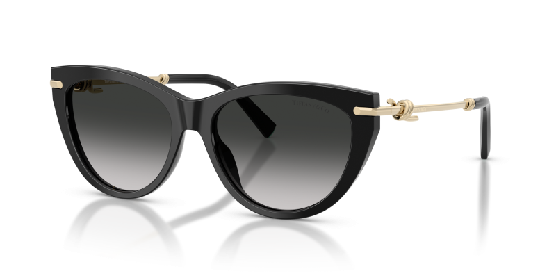 แว่นกันแดด Tiffany & Co TF4253F-80013C Black Grey Gradient Tiffany & Co TF4253F 80013C แว่นกันแดดทรงตาแมวสีดำ สำหรับผู้หญิง