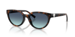 แว่นกันแดด Tiffany & Co TF4256D-80159S Havana Azure Gradient Blue Tiffany & Co TF4256D 80159S แว่นกันแดดทรงตาแมวลายฮาวานา สำหรับผู้หญิง