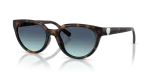 Tiffany & Co TF4256D 80159S แว่นกันแดดทรงตาแมวลายฮาวานา สำหรับผู้หญิง