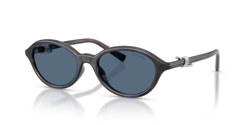 แว่นกันแดด Tiffany & Co TF4266U-847380 Sapphire Havana Dark Blue แว่นกันแดด Tiffany & Co TF4266U-847380 มุมเฉียง สี Sapphire Havana สำหรับผู้หญิง