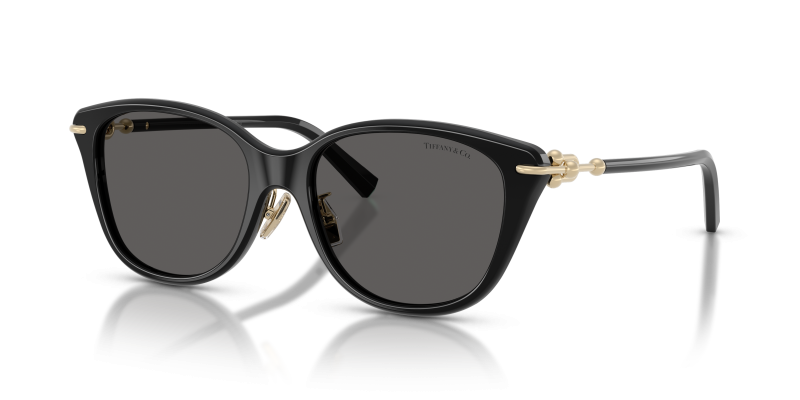 แว่นกันแดด Tiffany & Co TF4267F-8001S4 Black Dark Grey แว่นกันแดด Tiffany & Co TF4267F-8001S4 มุมเฉียง สีดำ สำหรับผู้หญิง
