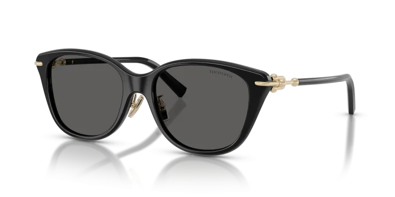แว่นกันแดด Tiffany & Co TF4267F-8001S4 Black Dark Grey แว่นกันแดด Tiffany & Co TF4267F-8001S4 มุมเฉียง สีดำ สำหรับผู้หญิง