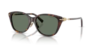 แว่นกันแดด Tiffany & Co TF4267F-80153H มุมเฉียง สีฮาวานา สำหรับผู้หญิง