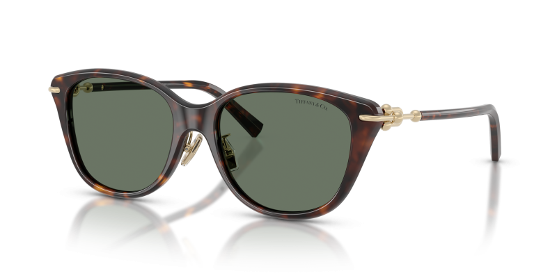 แว่นกันแดด Tiffany & Co TF4267F-80153H มุมเฉียง สีฮาวานา สำหรับผู้หญิง
