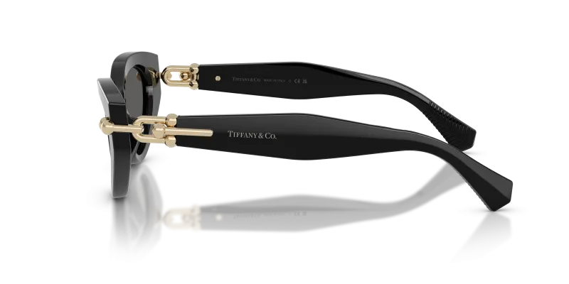 แว่นกันแดด Tiffany & Co TF4268U-8001S4 มุมข้าง ขาแว่นสีทองอ่อน