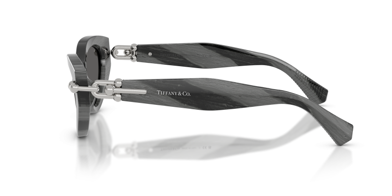 แว่นกันแดด Tiffany & Co TF4268U-8474S4 มุมข้าง ขาแว่นสีเงิน