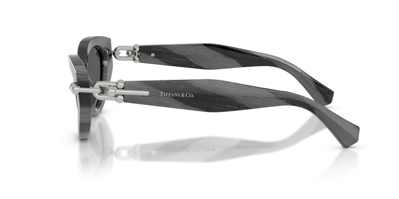 แว่นกันแดด Tiffany & Co TF4268U-8474S4 มุมข้าง ขาแว่นสีเงิน