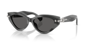 แว่นกันแดด Tiffany & Co TF4268U-8474S4 มุมเฉียง สี Black Horn สำหรับผู้หญิง