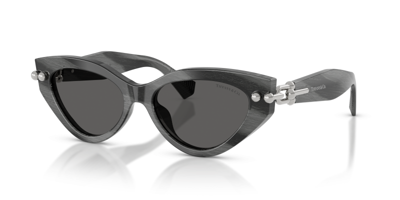 แว่นกันแดด Tiffany & Co TF4268U-8474S4 มุมเฉียง สี Black Horn สำหรับผู้หญิง