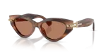 แว่นกันแดด Tiffany & Co TF4268U-847573 Striped Brown Solid Brown แว่นกันแดด Tiffany & Co TF4268U-847573 มุมเฉียง สีแถบน้ำตาล สำหรับผู้หญิง