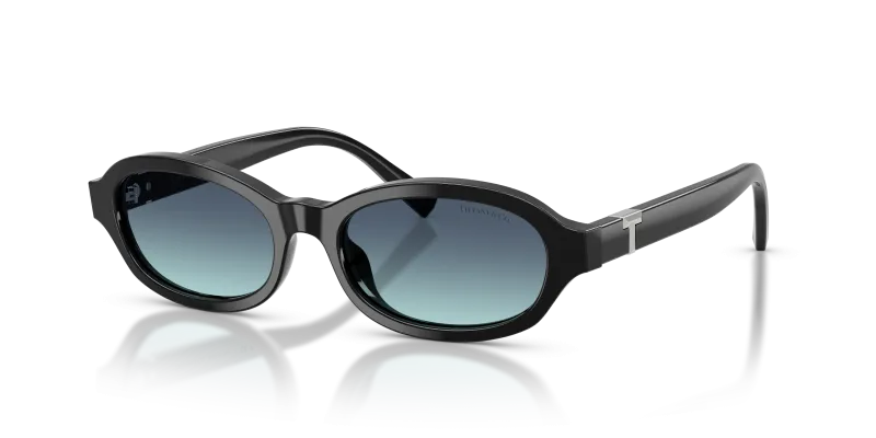 แว่นกันแดด Tiffany & Co TF4270U-80019S Black Azure Gradient Blue แว่นกันแดด Tiffany & Co TF4270U-80019S มุมเฉียง สีดำ สำหรับผู้หญิง