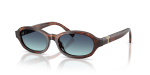 แว่นกันแดด Tiffany & Co TF4270U-84219S มุมเฉียง สีฮาวานาน้ำตาลด่าง สำหรับผู้หญิง
