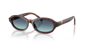 แว่นกันแดด Tiffany & Co TF4270U-84219S มุมเฉียง สีฮาวานาน้ำตาลด่าง สำหรับผู้หญิง